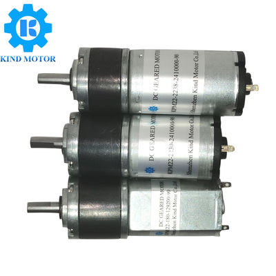 Motor de baixo nível de ruído da engrenagem planetária do micro da C.C. 6v 12v 24v 22mm para produtos inteligentes