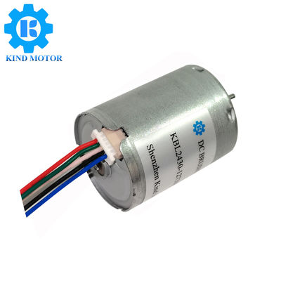 dos rolamentos de esferas de baixo nível de ruído da C.C. 6volt 12volt 14.4volt 24volt do eixo motor sem escova 24mm RS370 bl2430 de 2mm