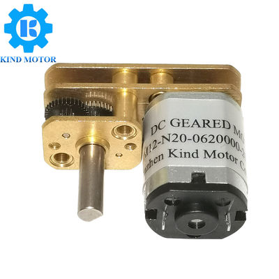 O carbono de aço inoxidável do torque da tenda do motor 3.2KgCm da engrenagem da C.C. do ângulo direito escovou