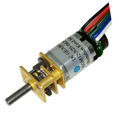 torque alto do motor da C.C. da caixa de engrenagens N20 de 200rpm 12mm com eixos prolongados