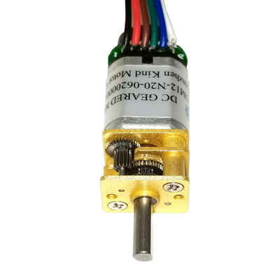 torque alto do motor da C.C. da caixa de engrenagens N20 de 200rpm 12mm com eixos prolongados