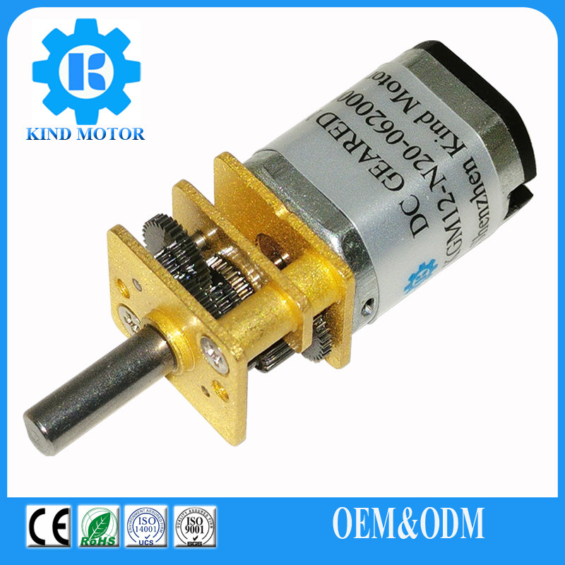 Micro motor de engrenagem de corrente contínua compacto, leve, motor escovado, binário de estacionamento ≤1,9Nm