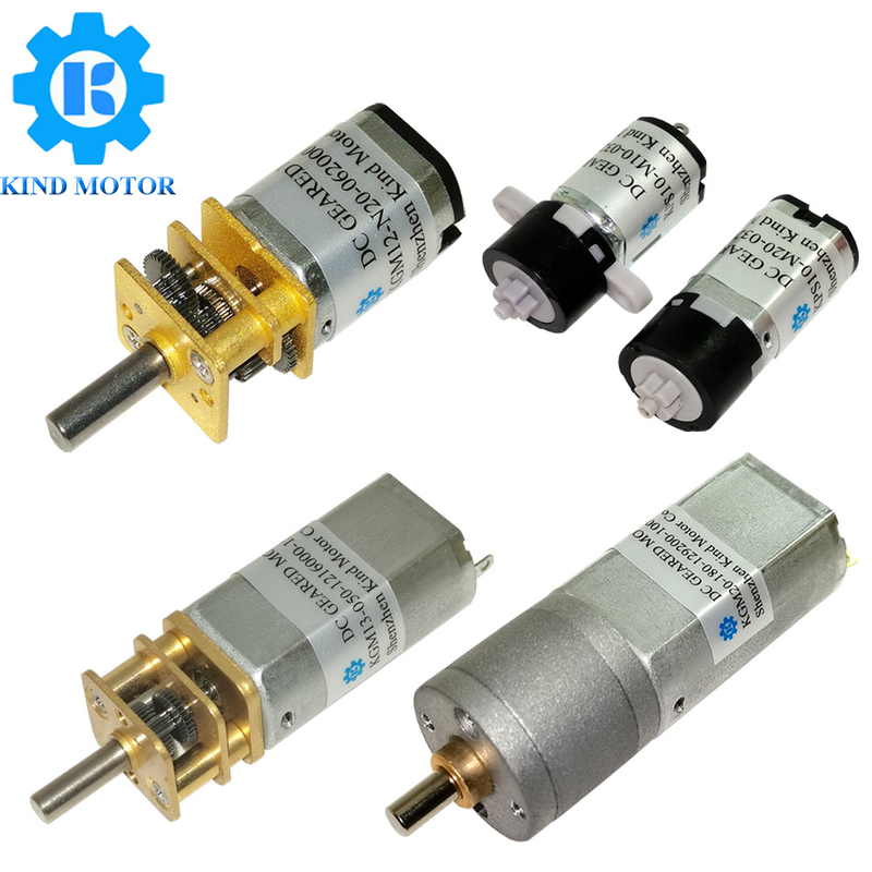 Motor de engrenagem de impulso de 3,1 W DC de potência 0,1-10 Kg.cm Torque Micro motor 3V-12V engrenado escovado / sem escova