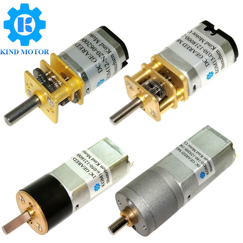 Micro motor de engrenagem DC 1 10-1 1000 relação de engrenagem 3V-12V tensão 10-2000 RPM 4 furos de montagem