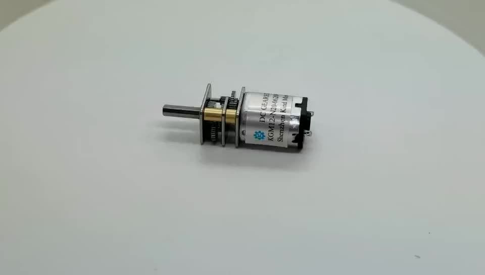 Motor de baixa ruído de alta qualidade de 12 mm n20 com micro engrenagem 1.5v-24v com caixa de engrenagens metálica
