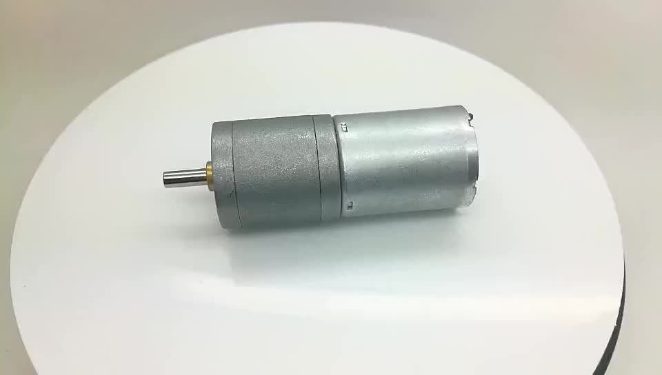 Alto binário de baixo rpm diâmetro 25mm 4mm de comprimento eixo D 6 volts 12 volts motor de engrenagem com 48 CPR Encoder