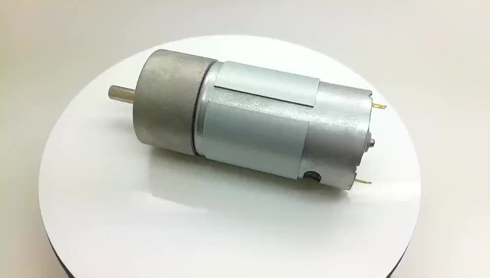 Micro motor a corrente contínua de 9 volts 6v 12 volts 18v, de alta torque, de baixa velocidade, com caixa de velocidades de 35 mm e 37 mm, borracha de caixa de velocidades de metal