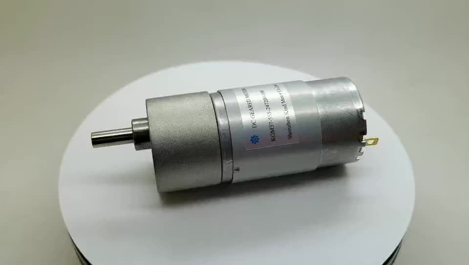 Motor de engrenagem a corrente contínua de alta velocidade 37mm 12v 24v 60prm 80 rpm micro escovado 27720