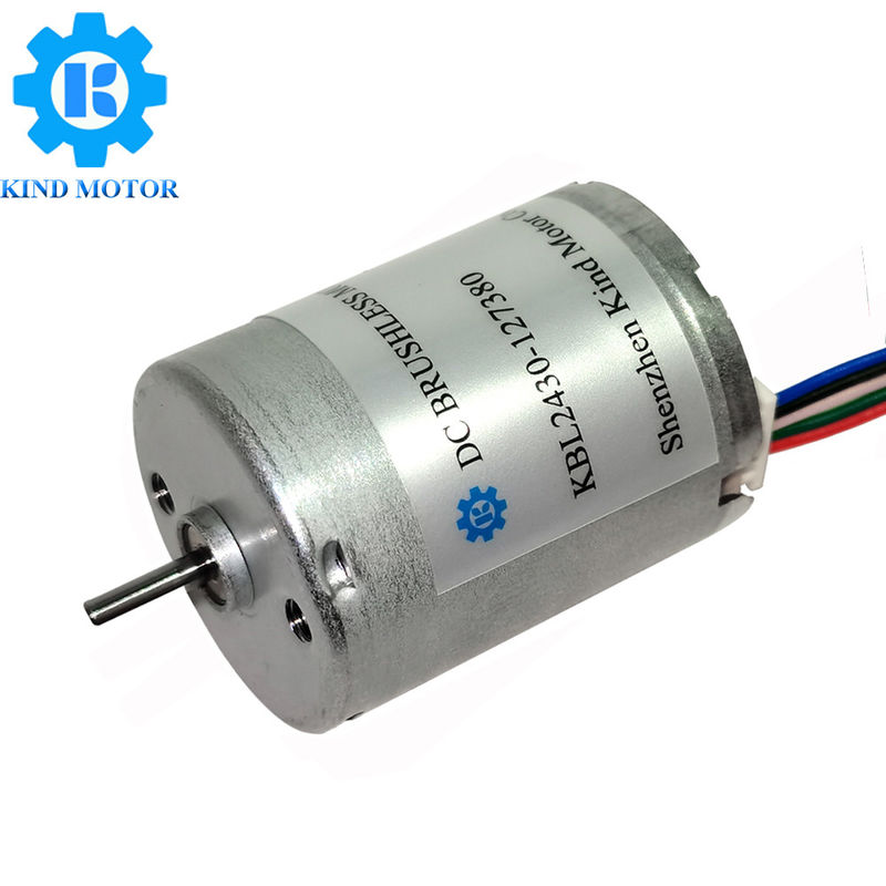 dos rolamentos de esferas de baixo nível de ruído da C.C. 6volt 12volt 14.4volt 24volt do eixo motor sem escova 24mm RS370 bl2430 de 2mm
