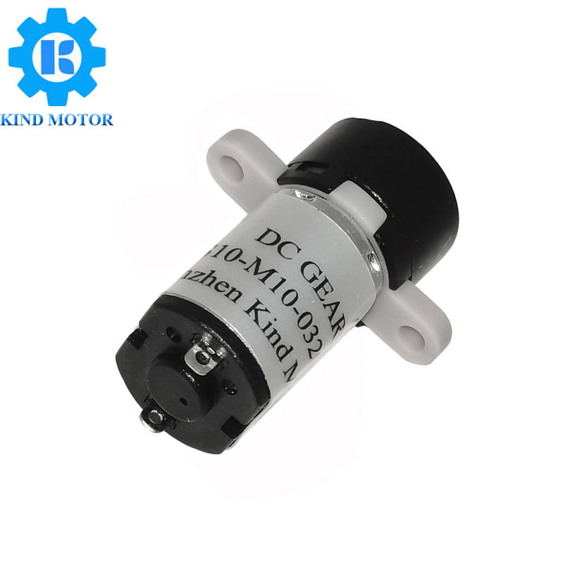 Motor plástico da engrenagem da C.C. do micro 10mm 1.5v 3v 6v com montagem da orelha e com fios