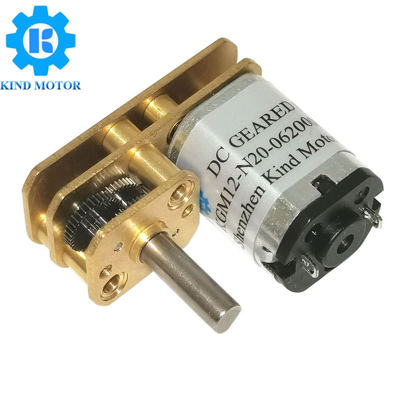 O carbono de aço inoxidável do torque da tenda do motor 3.2KgCm da engrenagem da C.C. do ângulo direito escovou